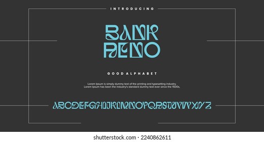 Modern minimal abstract alphabet fonts. Typography technology, electronic, movie, digital, music, future, logo creative font. vector illustration