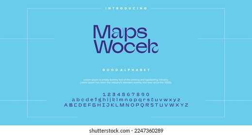Modern minimal abstract alphabet fonts. Typography technology, electronic, movie, digital, music, future, logo creative font. vector illustration