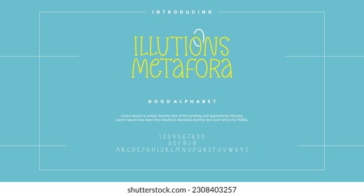 Modern minimal abstract alphabet fonts. Typography technology, electronic, movie, digital, music, future, logo creative font. vector illustration