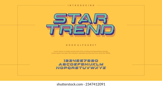 Modern minimal abstract alphabet fonts. Typography technology, electronic, movie, digital, music, future, logo creative font. vector illustration