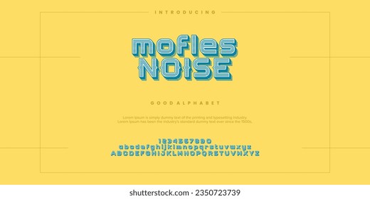 Modern minimal abstract alphabet fonts. Typography technology, electronic, movie, digital, music, future, logo creative font. vector illustration