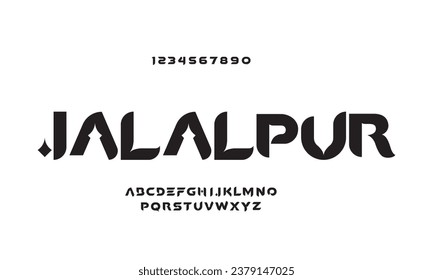 Modern minimal abstract alphabet fonts. Typography technology, electronic, movie, digital, music, future, logo creative font. vector illustration