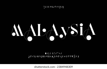 Modern minimal abstract alphabet fonts. Typography technology, electronic, movie, digital, music, future, logo creative font. vector illustration