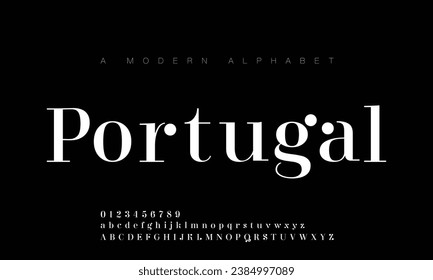 Modern minimal abstract alphabet fonts. Typography technology, electronic, movie, digital, music, future, logo creative font. vector illustration