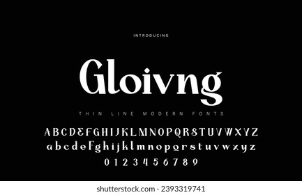 Modern minimal abstract alphabet fonts. Typography technology, electronic, movie, digital, music, future, logo creative font. vector illustration