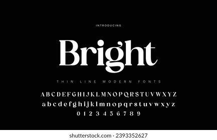 Modern minimal abstract alphabet fonts. Typography technology, electronic, movie, digital, music, future, logo creative font. vector illustration