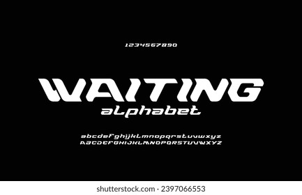 Modern minimal abstract alphabet fonts. Typography technology, electronic, movie, digital, music, future, logo creative font. vector illustration.