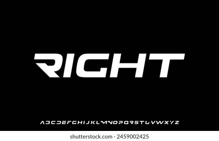 Modern minimal abstract alphabet fonts. Typography technology, electronic, movie, digital, music, future, logo creative font.