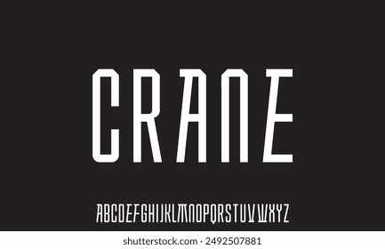 Modern minimal abstract alphabet fonts. Typography technology, electronic, movie, digital, music, future, logo creative font.