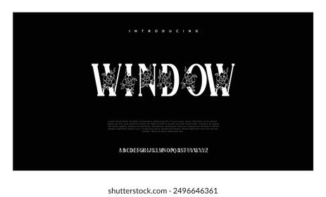 Modern minimal abstract alphabet fonts. Typography technology, electronic, movie, digital, music, future, logo creative font. vector illustration