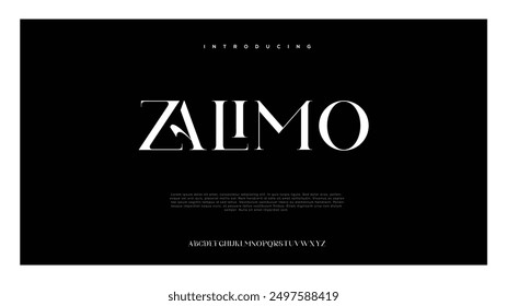 Modern minimal abstract alphabet fonts. Typography technology, electronic, movie, digital, music, future, logo creative font. vector illustration