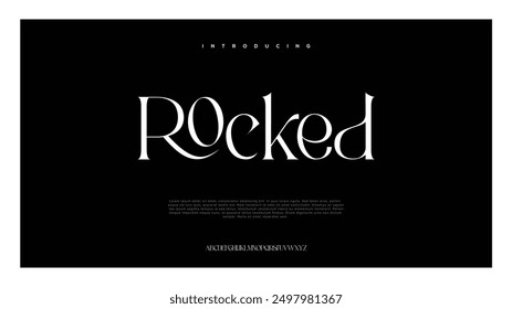 Modern minimal abstract alphabet fonts. Typography technology, electronic, movie, digital, music, future, logo creative font. vector illustration
