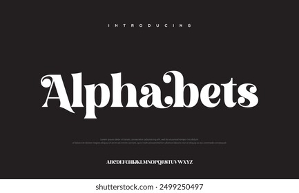 Modern minimal abstract alphabet fonts. Typography technology, electronic, movie, digital, music, future, logo creative font. vector illustration