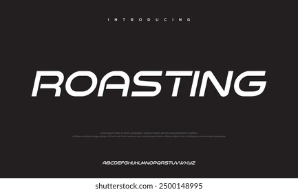 Modern minimal abstract alphabet fonts. Typography technology, electronic, movie, digital, music, future, logo creative font. vector illustration