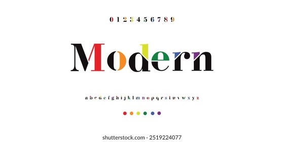 Fontes alfabéticas abstratas mínimas modernas. Tecnologia de tipografia, eletrônico, filme, digital, música, futuro, logotipo fonte criativa. ilustração vetorial