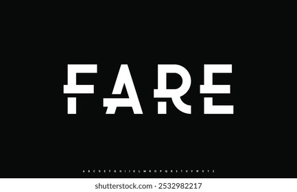 Modern minimal abstract alphabet fonts. Typography technology, electronic, movie, digital, music, future, logo creative font. vector illustration