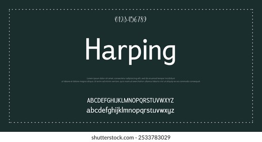 Modern minimal abstract alphabet fonts. Typography technology, electronic, movie, digital, music, future, logo creative font. vector illustration