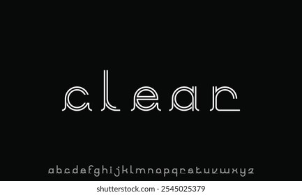 Modern minimal abstract alphabet fonts. Typography technology, electronic, movie, digital, music, future, logo creative font.