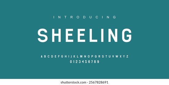 Modern minimal abstract alphabet fonts. Typography technology, electronic, movie, digital, music, future, logo creative font.