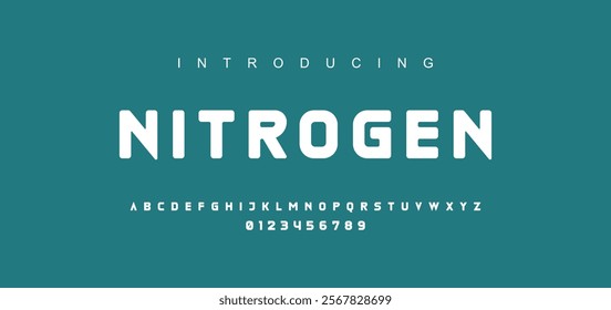 Modern minimal abstract alphabet fonts. Typography technology, electronic, movie, digital, music, future, logo creative font.