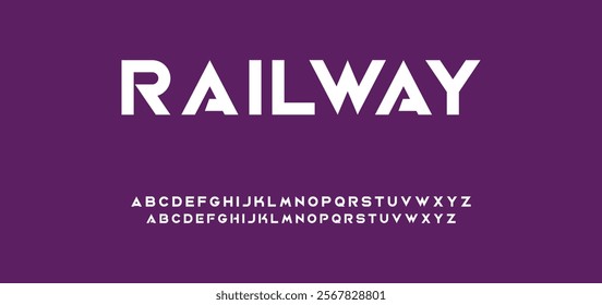 Modern minimal abstract alphabet fonts. Typography technology, electronic, movie, digital, music, future, logo creative font.