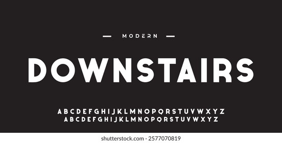 Modern minimal abstract alphabet fonts. Typography technology, electronic, movie, digital, music, future, logo creative font. vector illustration