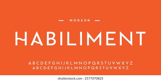 Modern minimal abstract alphabet fonts. Typography technology, electronic, movie, digital, music, future, logo creative font. vector illustration