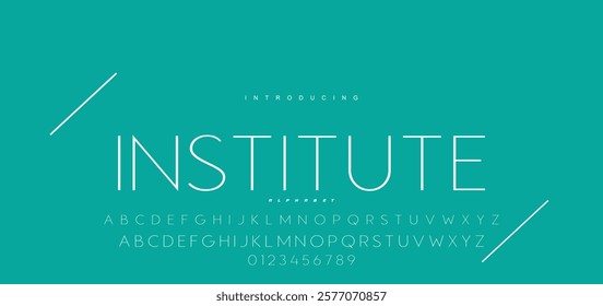 Modern minimal abstract alphabet fonts. Typography technology, electronic, movie, digital, music, future, logo creative font. vector illustration