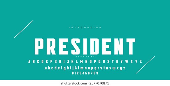 Modern minimal abstract alphabet fonts. Typography technology, electronic, movie, digital, music, future, logo creative font. vector illustration