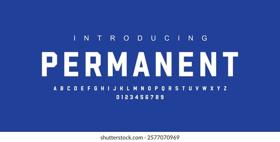 Modern minimal abstract alphabet fonts. Typography technology, electronic, movie, digital, music, future, logo creative font. vector illustration