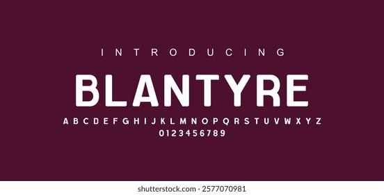 Modern minimal abstract alphabet fonts. Typography technology, electronic, movie, digital, music, future, logo creative font. vector illustration