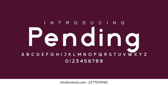 Modern minimal abstract alphabet fonts. Typography technology, electronic, movie, digital, music, future, logo creative font. vector illustration