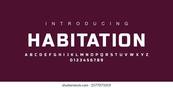Modern minimal abstract alphabet fonts. Typography technology, electronic, movie, digital, music, future, logo creative font. vector illustration