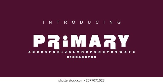 Modern minimal abstract alphabet fonts. Typography technology, electronic, movie, digital, music, future, logo creative font. vector illustration