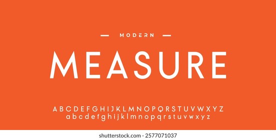 Modern minimal abstract alphabet fonts. Typography technology, electronic, movie, digital, music, future, logo creative font. vector illustration
