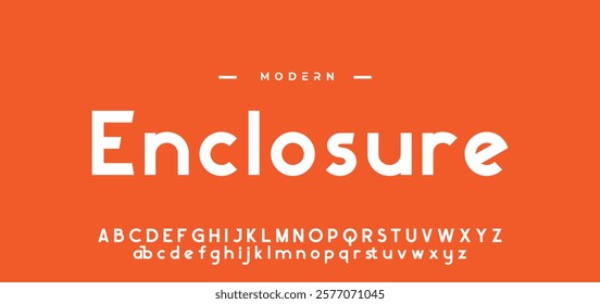 Modern minimal abstract alphabet fonts. Typography technology, electronic, movie, digital, music, future, logo creative font. vector illustration