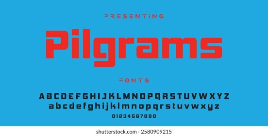 Modern minimal abstract alphabet fonts. Typography technology, electronic, movie, digital, music, future, logo creative font. vector illustration