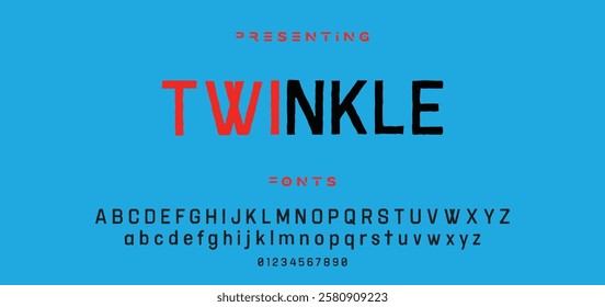 Modern minimal abstract alphabet fonts. Typography technology, electronic, movie, digital, music, future, logo creative font. vector illustration