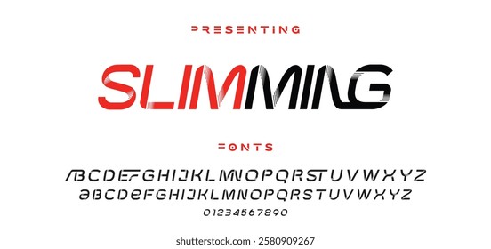 Modern minimal abstract alphabet fonts. Typography technology, electronic, movie, digital, music, future, logo creative font. vector illustration