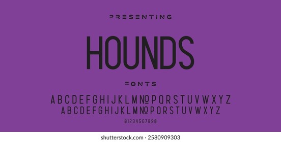 Modern minimal abstract alphabet fonts. Typography technology, electronic, movie, digital, music, future, logo creative font. vector illustration