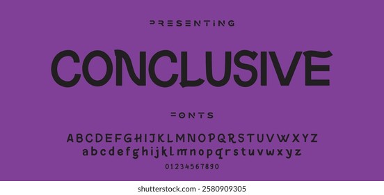 Modern minimal abstract alphabet fonts. Typography technology, electronic, movie, digital, music, future, logo creative font. vector illustration