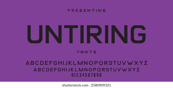 Modern minimal abstract alphabet fonts. Typography technology, electronic, movie, digital, music, future, logo creative font. vector illustration