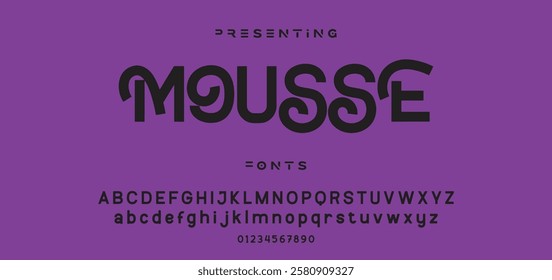 Modern minimal abstract alphabet fonts. Typography technology, electronic, movie, digital, music, future, logo creative font. vector illustration