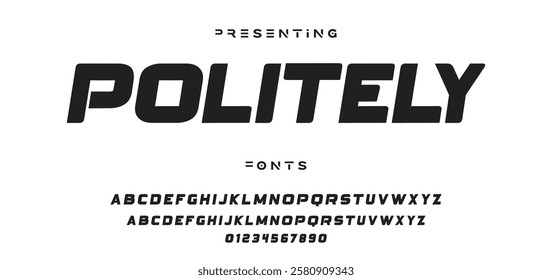 Modern minimal abstract alphabet fonts. Typography technology, electronic, movie, digital, music, future, logo creative font. vector illustration