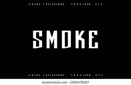 Modern minimal abstract alphabet fonts. Typography technology, electronic, movie, digital, music, future, logo creative font.