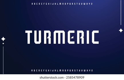 Modern minimal abstract alphabet fonts. Typography technology, electronic, movie, digital, music, future, logo creative font.