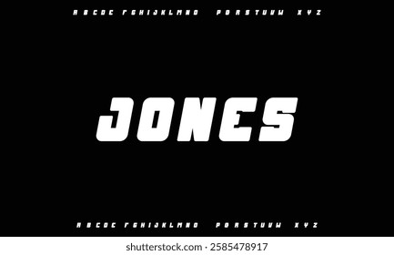 Modern minimal abstract alphabet fonts. Typography technology, electronic, movie, digital, music, future, logo creative font.