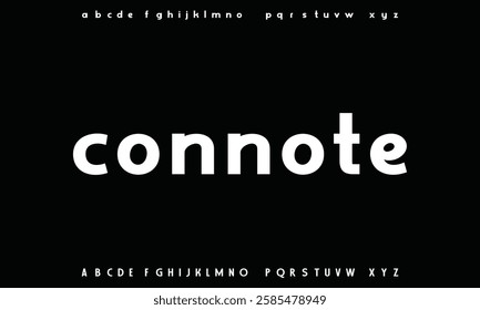 Modern minimal abstract alphabet fonts. Typography technology, electronic, movie, digital, music, future, logo creative font.