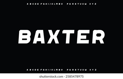 Modern minimal abstract alphabet fonts. Typography technology, electronic, movie, digital, music, future, logo creative font.