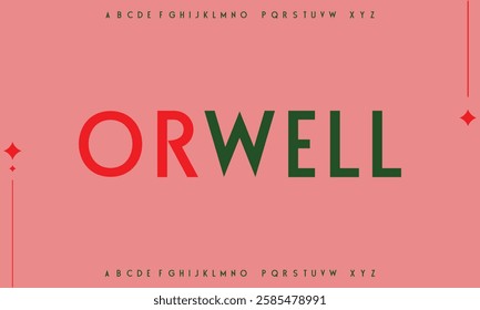 Modern minimal abstract alphabet fonts. Typography technology, electronic, movie, digital, music, future, logo creative font.